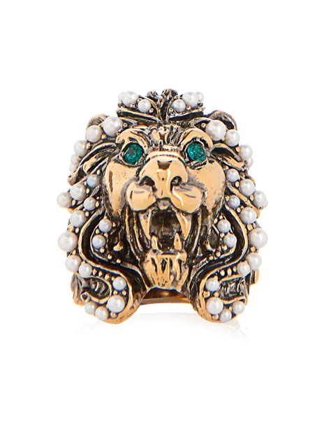 markings in gucci rings|female gucci lion ring.